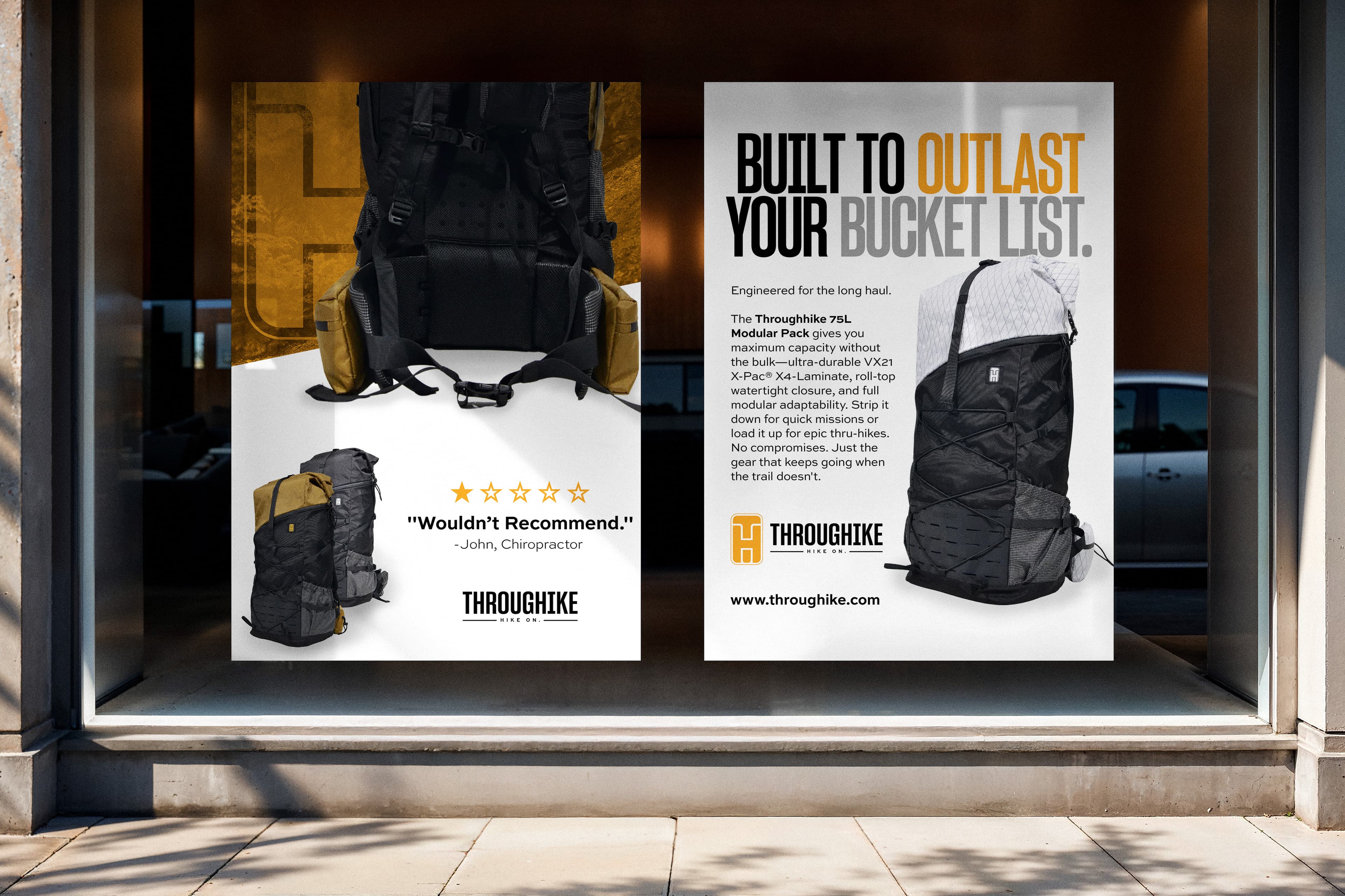 Throughike poster campaign designs