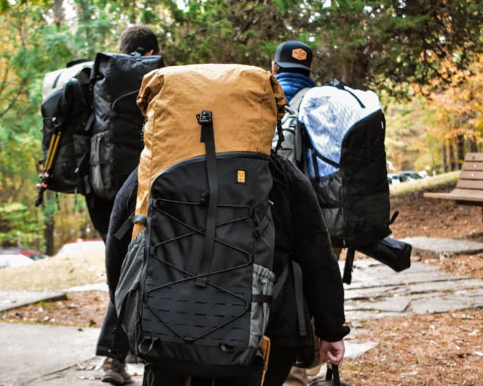 Outdoor backpack hiking gear brand identity design project