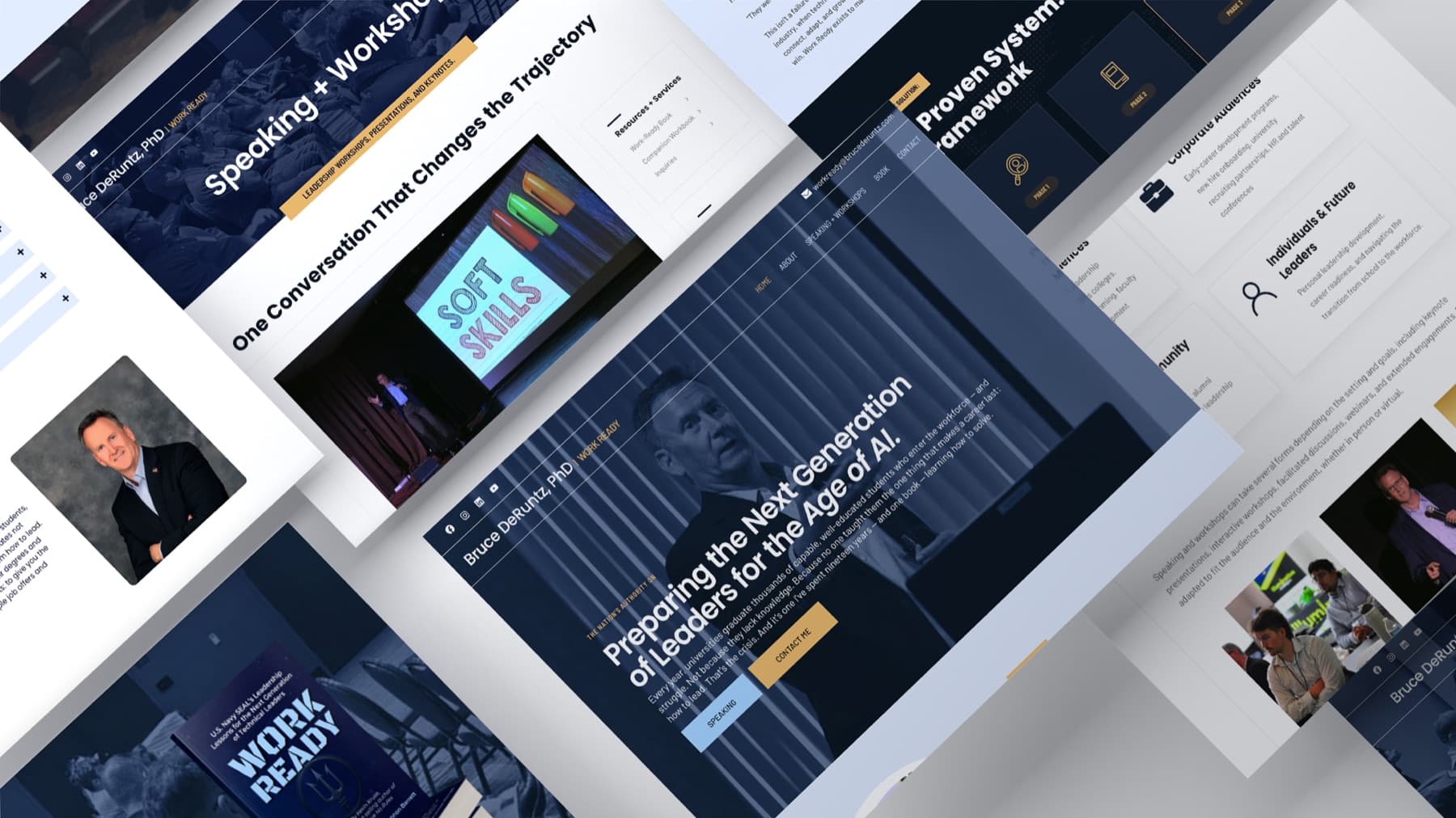 DeRuntz Consulting Group Work Ready website design mockup