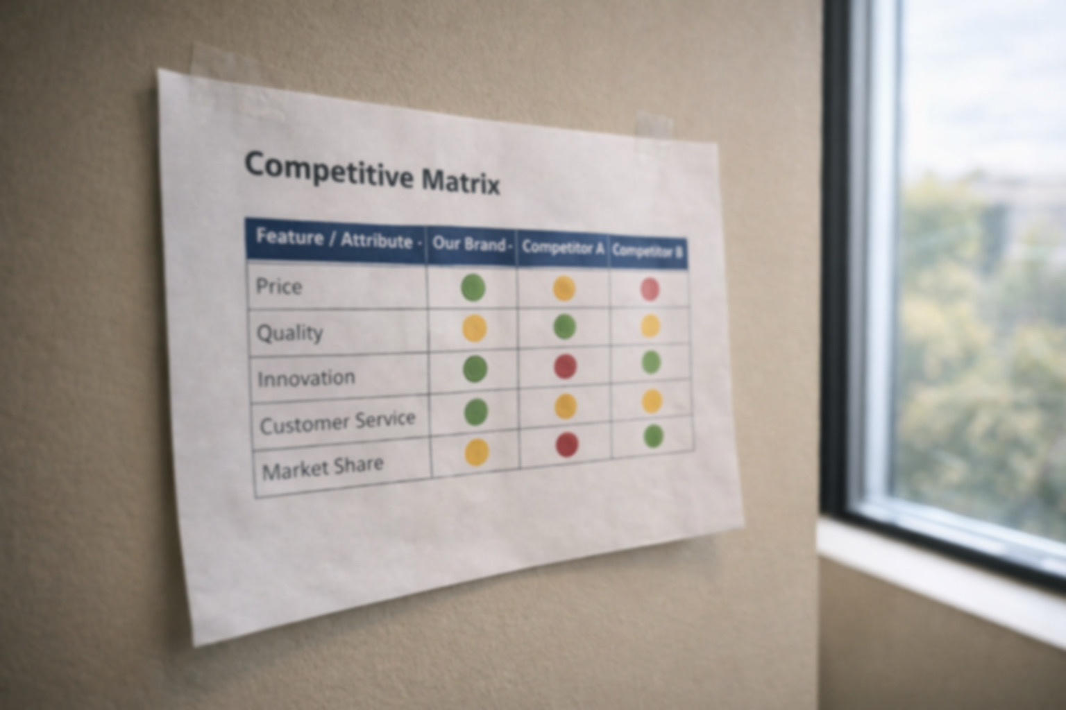 Brand positioning and market differentiation reference